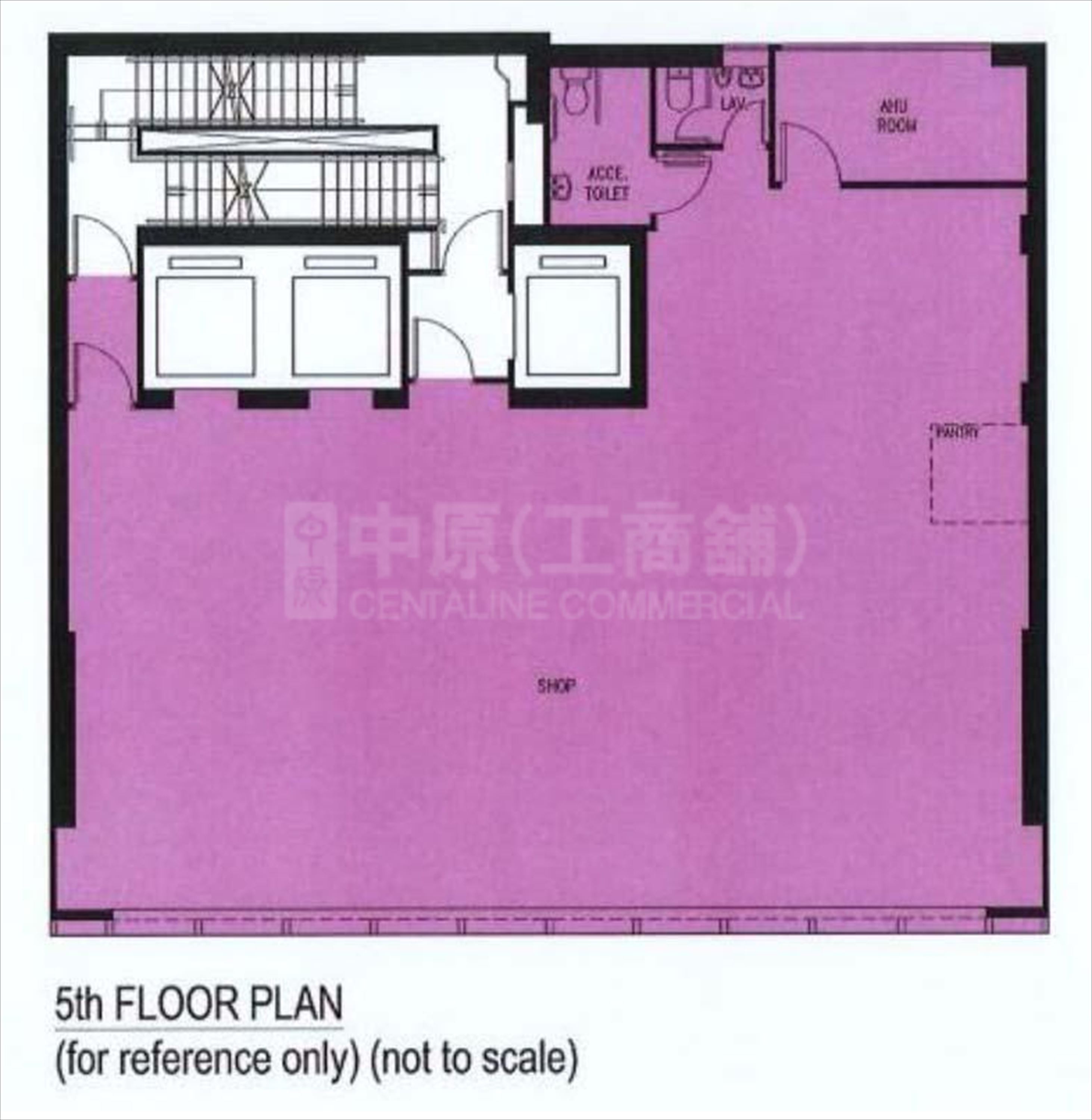 德林大厦五楼平面图｜商铺一手新盘｜中原工商铺